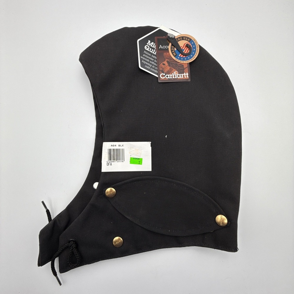 Carhartt Replacement Detachable Hood Lined Mens A04 BLK Black One Size NWT NOS